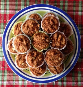 carrot muffin plate